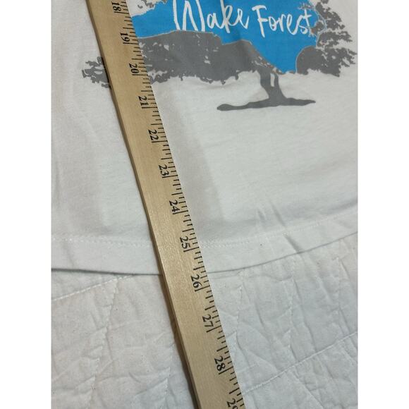 Burn Boot camp Wake Forest Racerback Tank S white blue women size Small - Picture 3 of 5